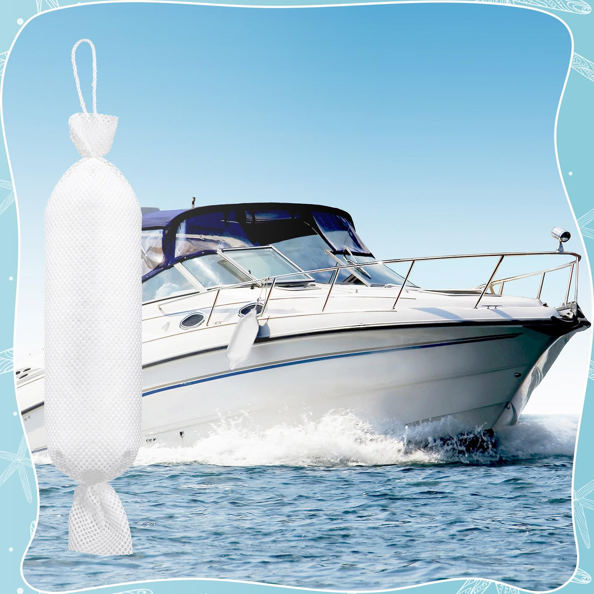 Threlaco sock installed in boat bilge capturing oil to protect pumps