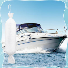Threlaco sock installed in boat bilge capturing oil to protect pumps