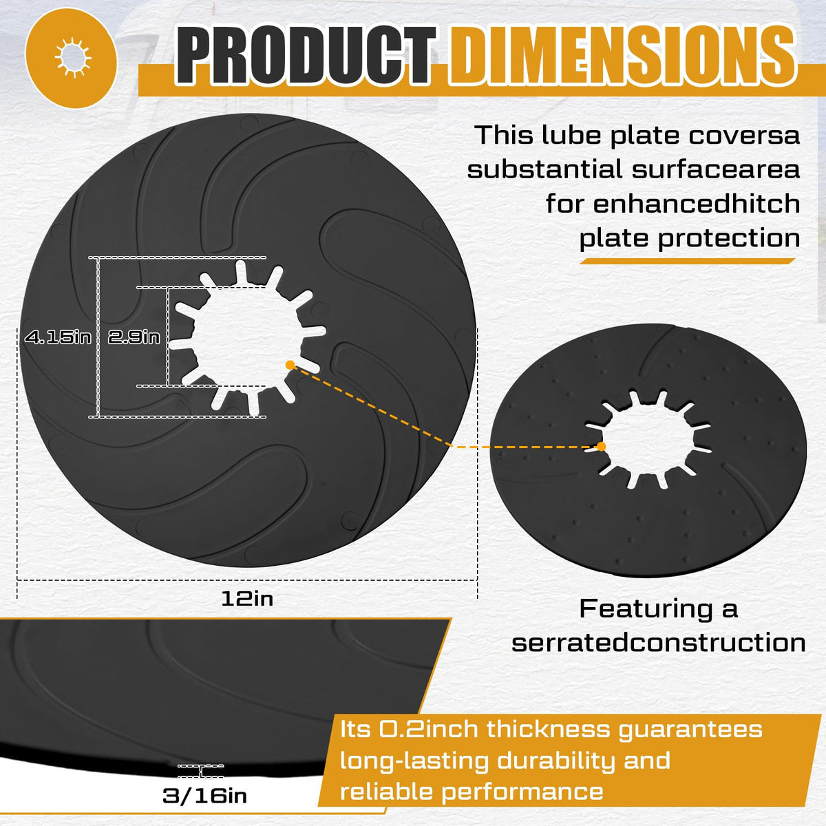 Threlaco edge close-up showing polyethylene texture and wear resistance benefit
