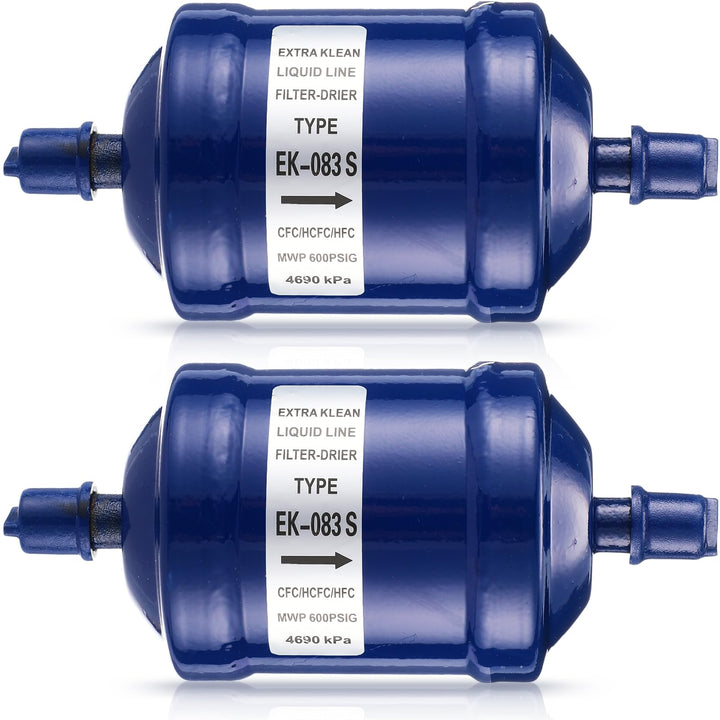 Threlaco EK-083S front view showing compact dark-blue body and label, durable protection
