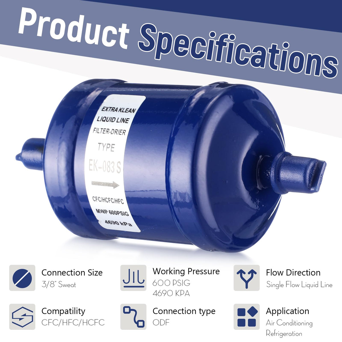 Threlaco EK-083S installed in heat pump liquid line improving refrigerant protection