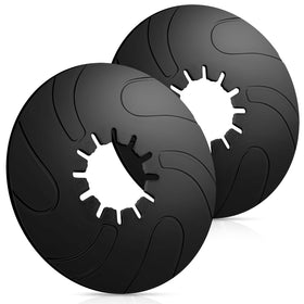 Threlaco lube plate front packaging showing two discs and clear benefit of protection