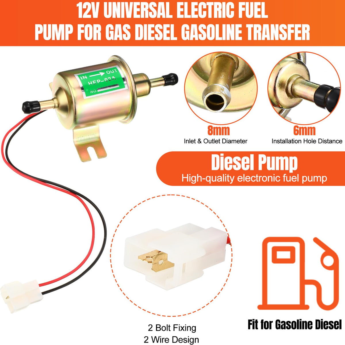 Threlaco pump mounted on lawnmower demonstrating stable fit and improved fuel flow