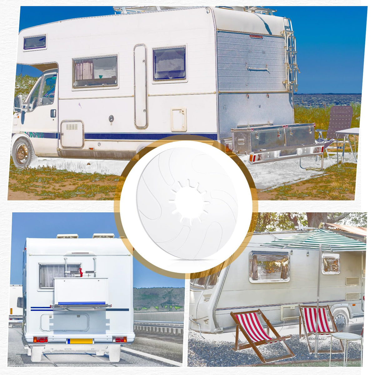 Threlaco two-pack stacked to show spare included and convenient storage benefit
