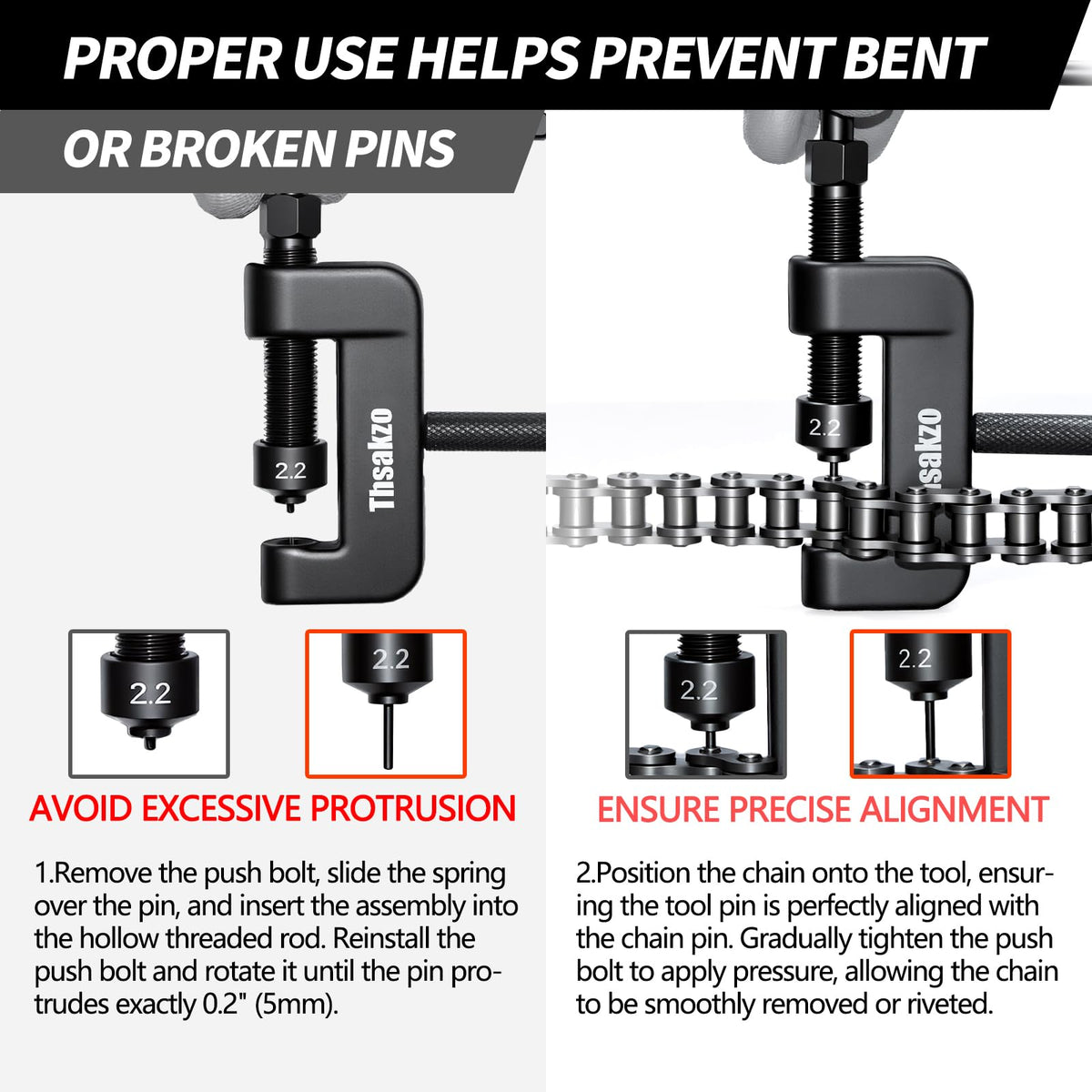 Thsakzo three pin sizes and press plates showing compatibility benefits