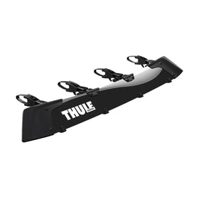 Thule AirScreen XT front profile showing sleek black fairing reducing wind