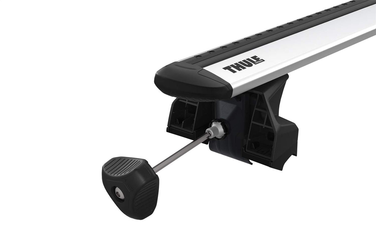 Thule Evo feet front view showing design and secure mounting benefit