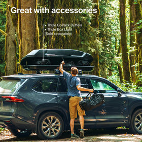 Thule Force 3 L US lifestyle beach trip pictured on car with surfboards for active use