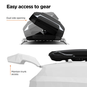 Thule Motion 3 XL mounted on SUV demonstrating extra cargo capacity