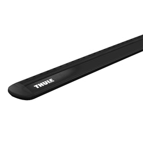 Thule WingBar Evo with roof cargo box mounted illustrating secure load support