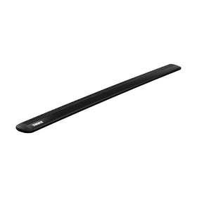 Thule WingBar Evo front view showing aerodynamic shape and quiet performance