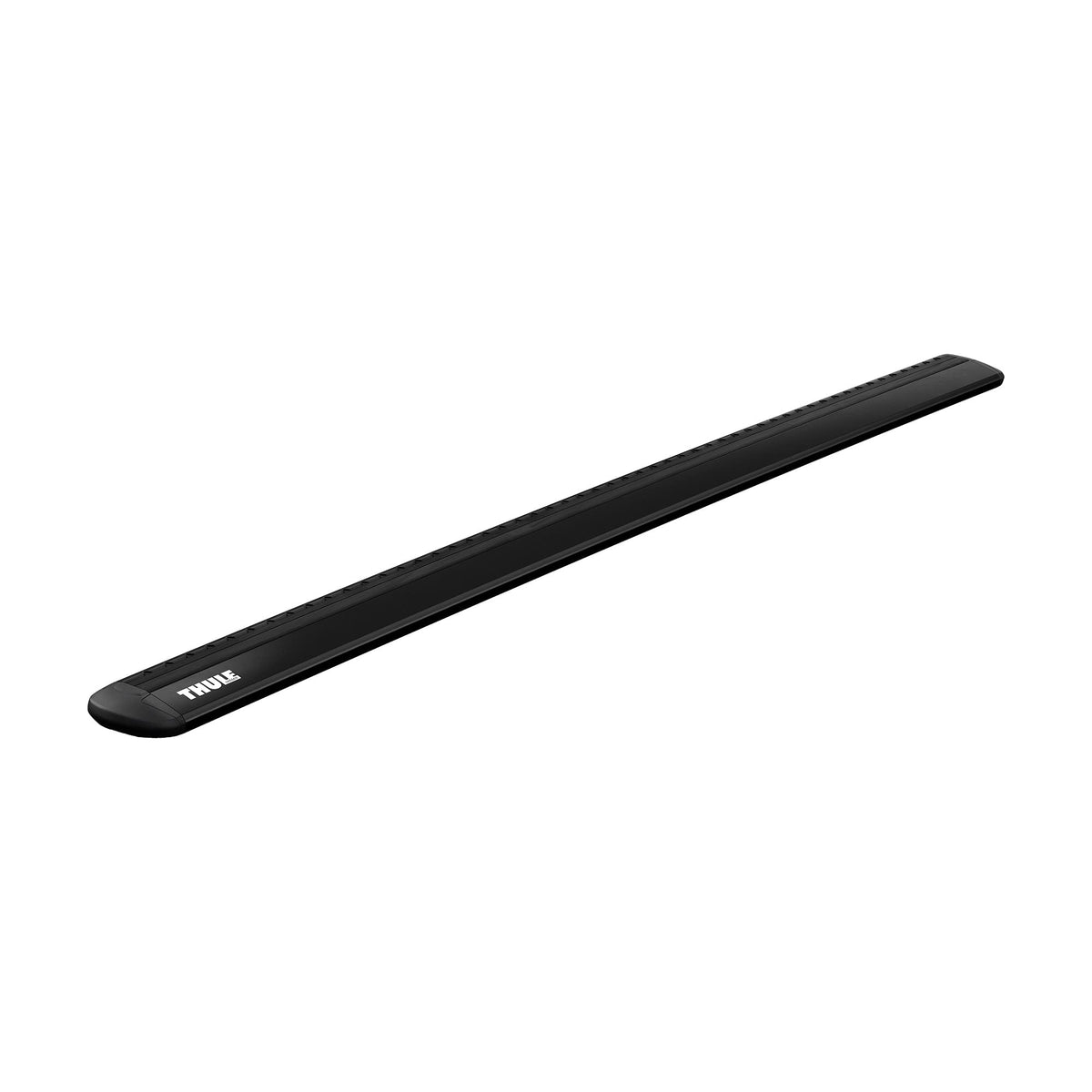 Thule WingBar Evo front view showing sleek aero shape and low-noise benefit