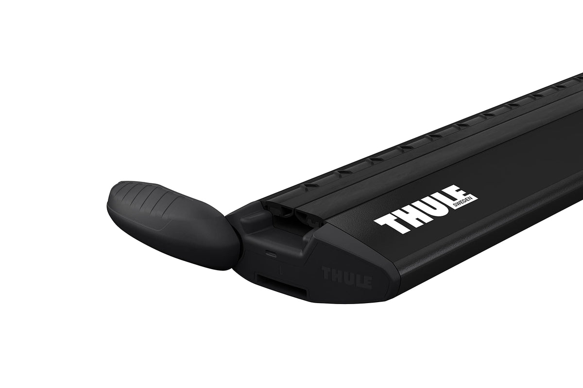 Thule WingBar Evo next to ruler showing 53-inch size for fit reference