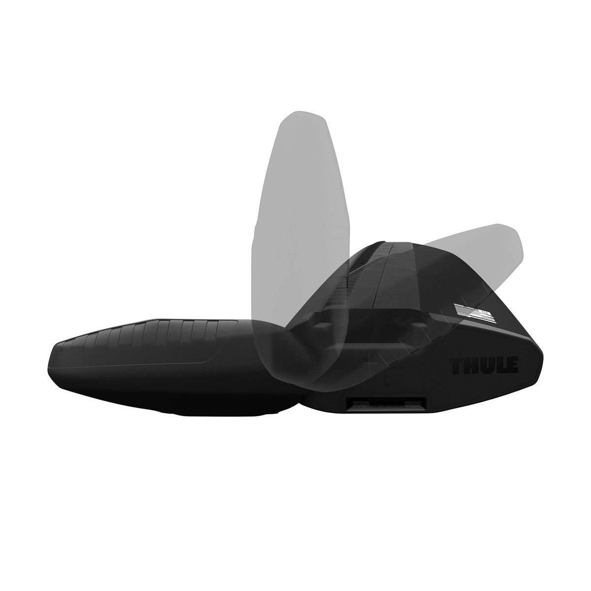 Thule WingBar Evo upper T-track closeup showing Quick Access interface for accessories