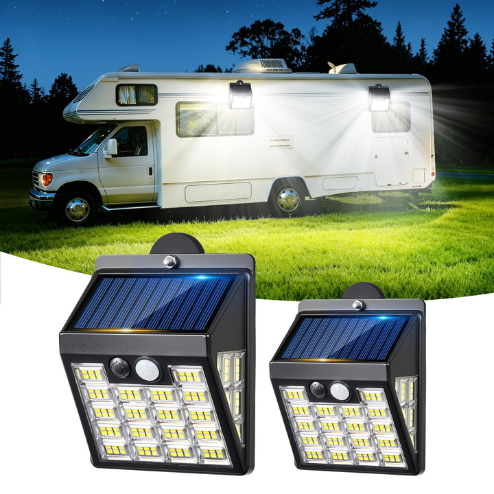 Thumok front view of the RV light showing compact design and quick install benefit