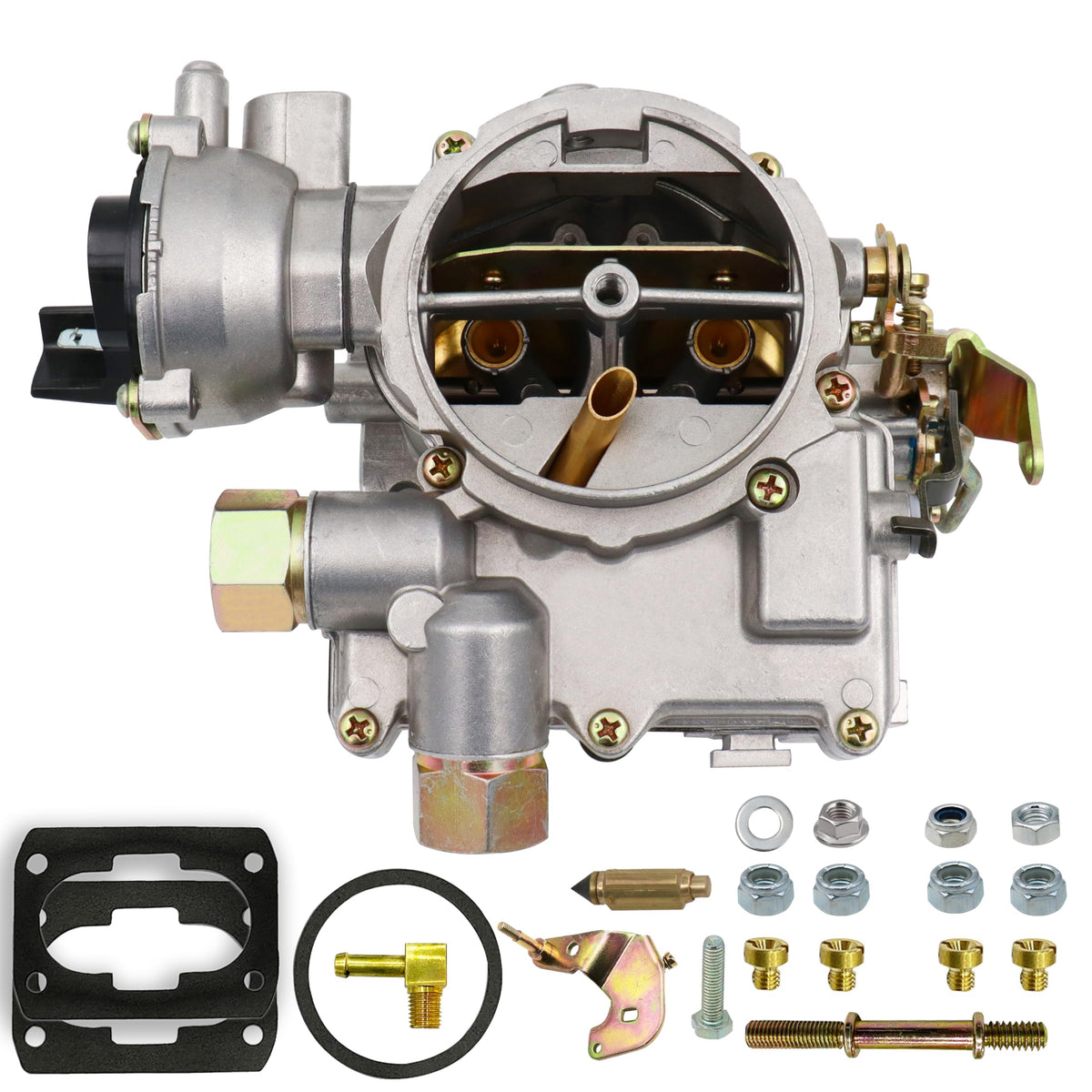 THUNDERMINGO carburetor front view showing throat and mounting, visual verification benefit