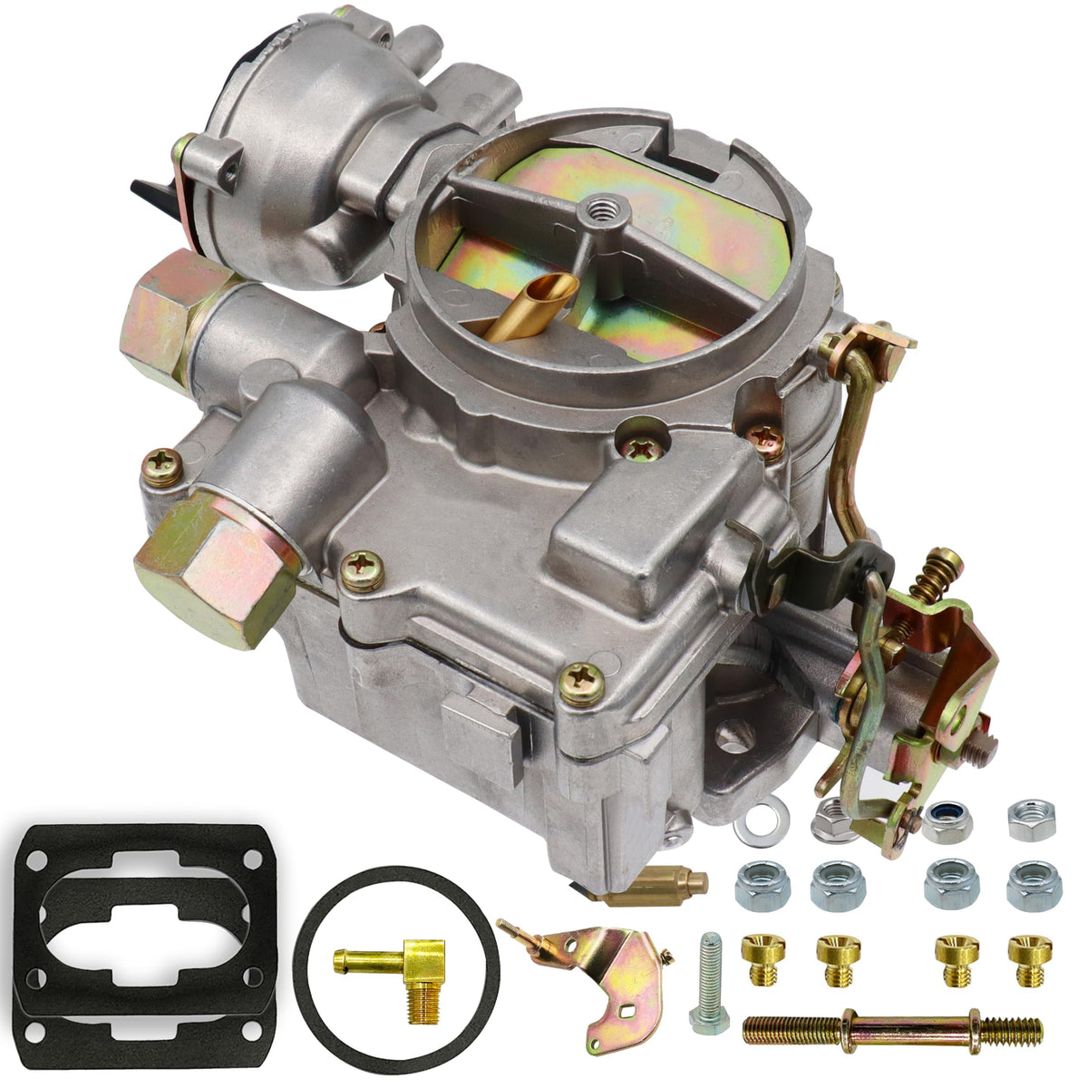 THUNDERMINGO carburetor installed on manifold showing fitment and mechanic-ready benefit