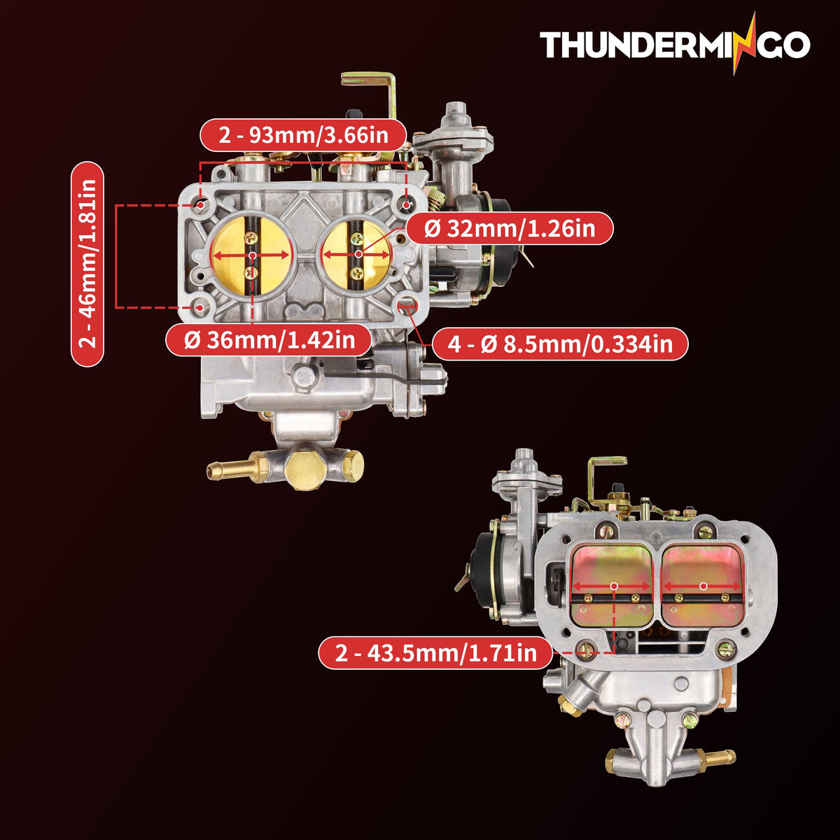 THUNDERMINGO electric choke close-up for easier cold starts and control