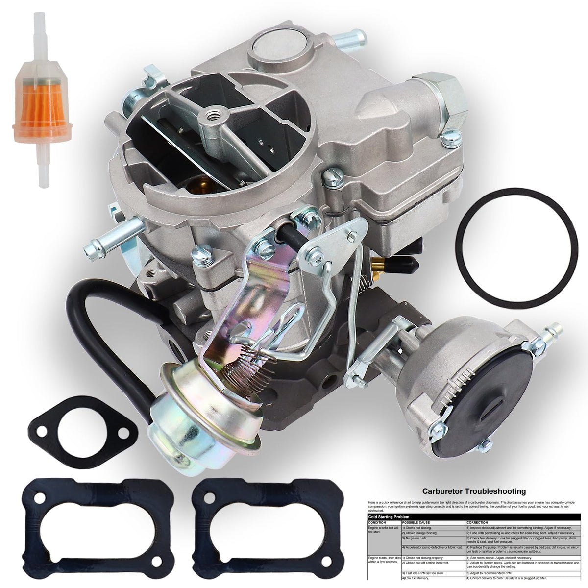THUNDERMINGO front view of carburetor showing complete assembly and quality