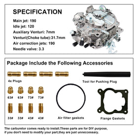 THUNDERMINGO carburetor next to ruler to show scale and help ensure correct sizing