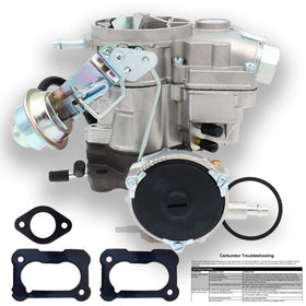 THUNDERMINGO carburetor beside ruler to show scale and mounting spacing