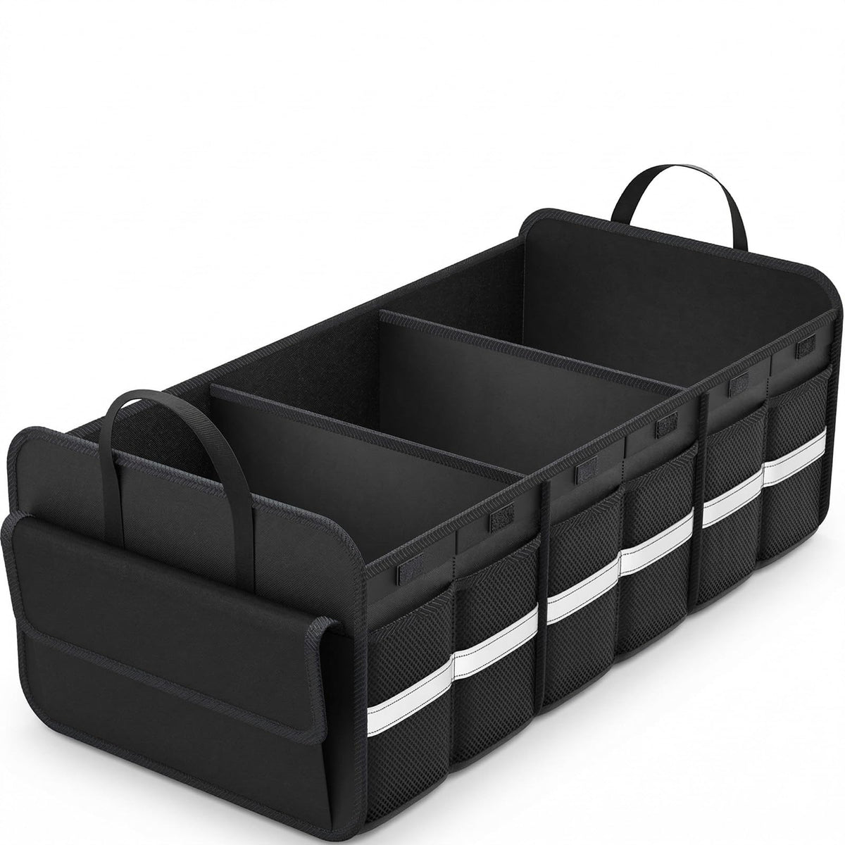 THXEVER front view showing open organizer and compartments for quick loading