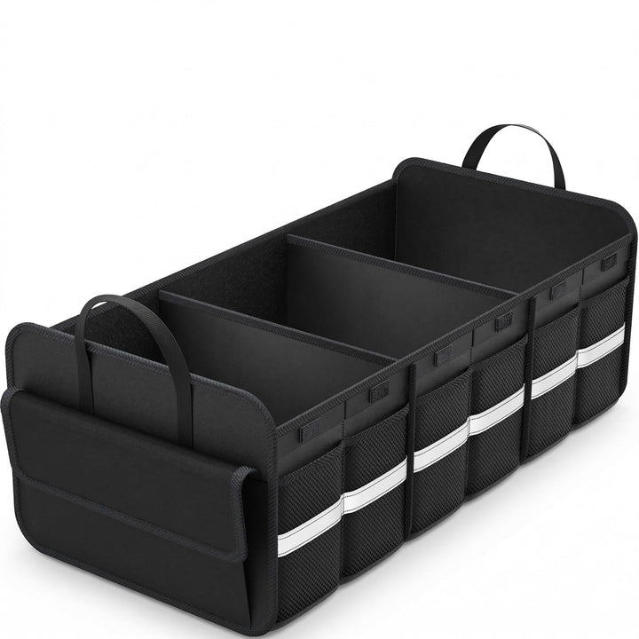 THXEVER front view showing open organizer and compartments for quick loading
