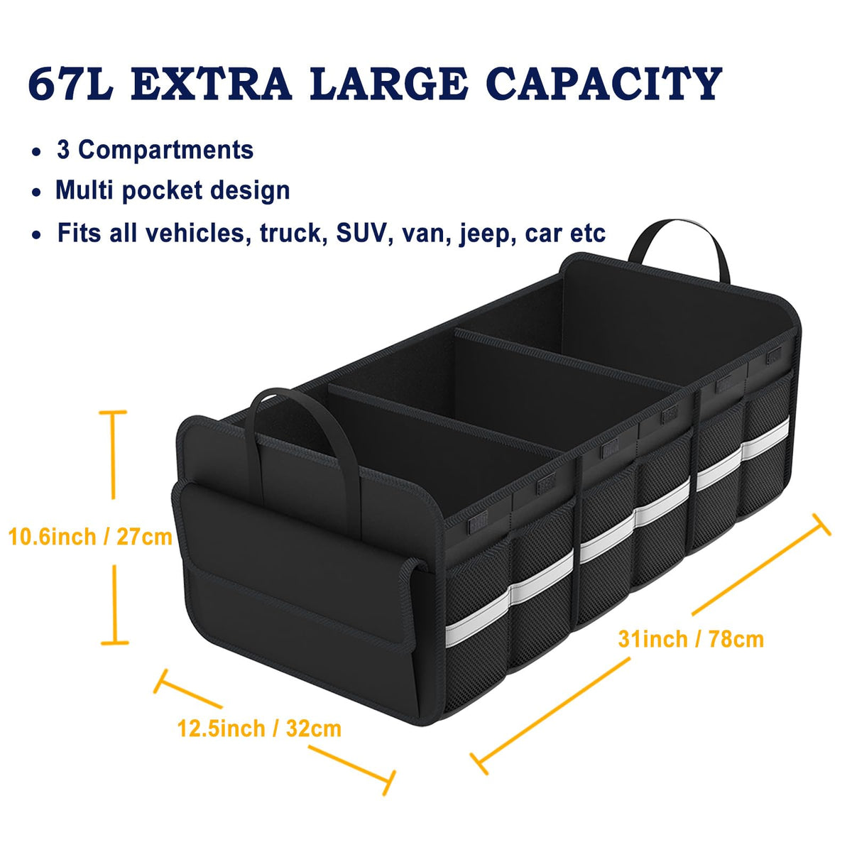 THXEVER reinforced sidewall and upgraded handle for durable carrying