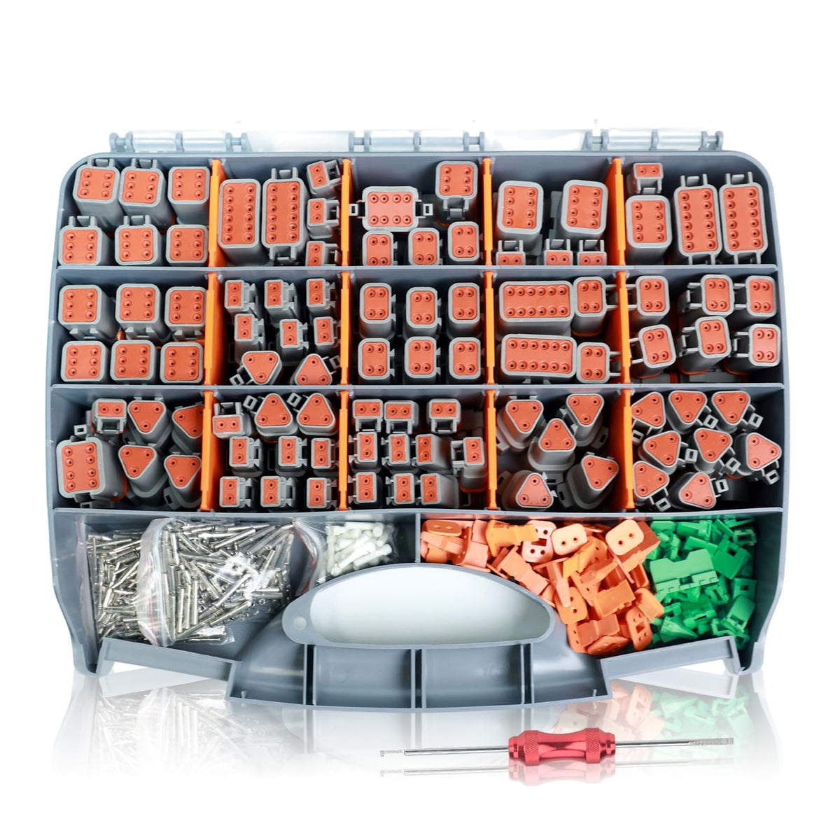 THYSSEN front packaging showing full DT connector kit for quick repairs