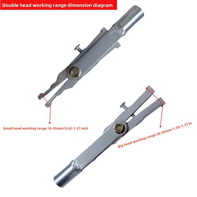 TIANAOKEJI slide hammer shaft and handle in hand, illustrates controlled extraction force