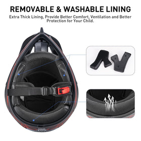TIANDU face mask and helmet combo shielding lower face from dust and mud