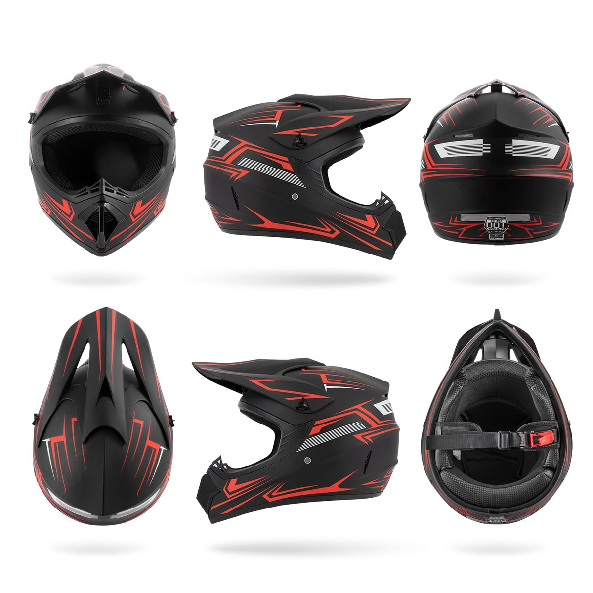 TIANDU helmet in use lifestyle child rider wearing full set for trail confidence