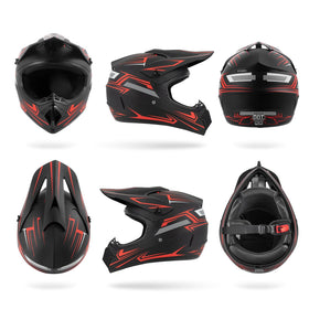 TIANDU helmet in use lifestyle child rider wearing full set for trail confidence