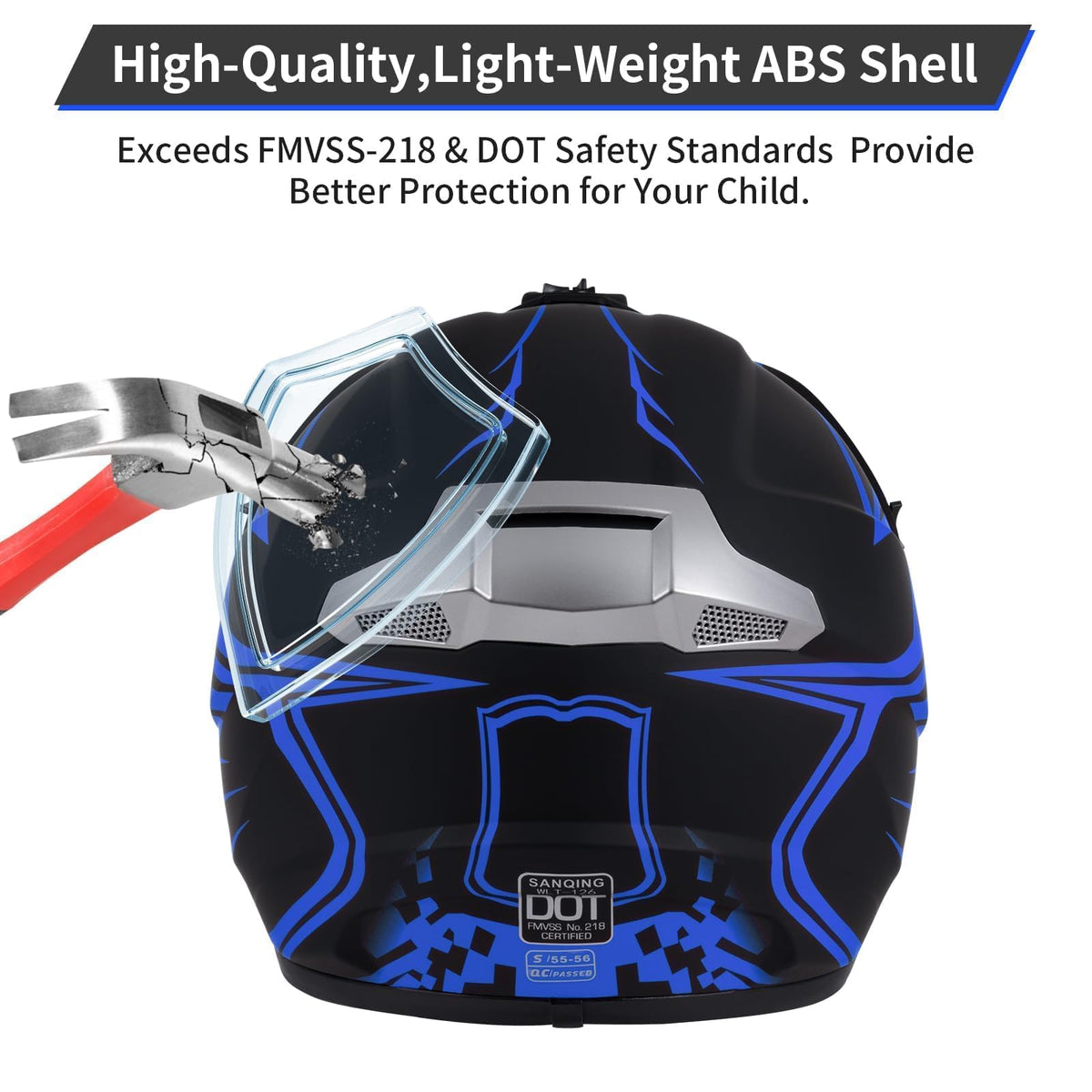 TIANDU helmet next to measuring tape showing size fit guidance