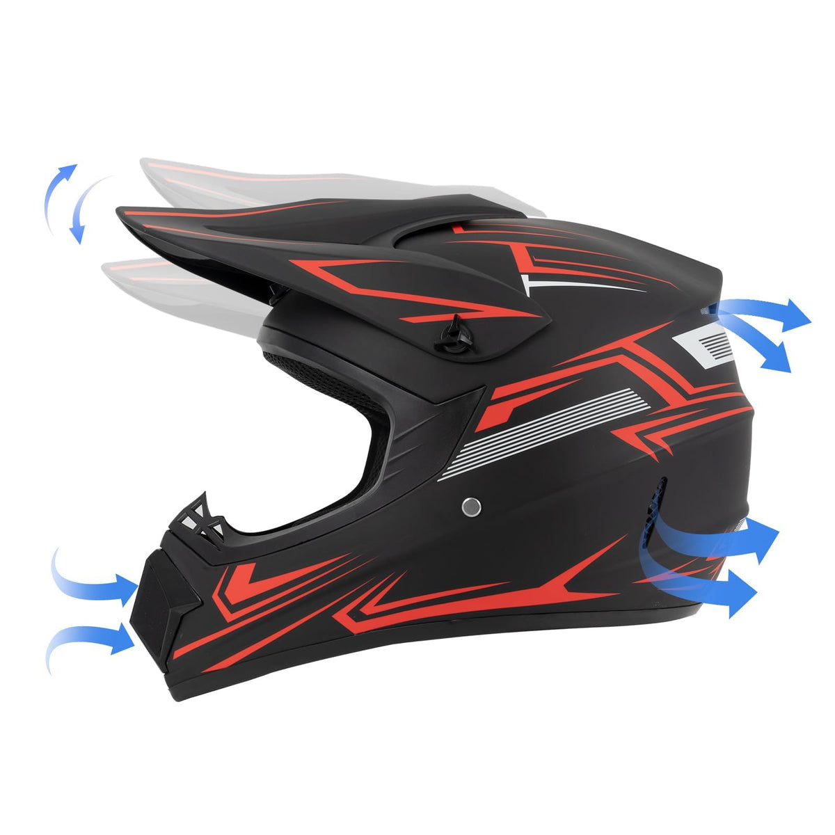 TIANDU helmet ventilation closeup showing vents to keep rider cool and quiet