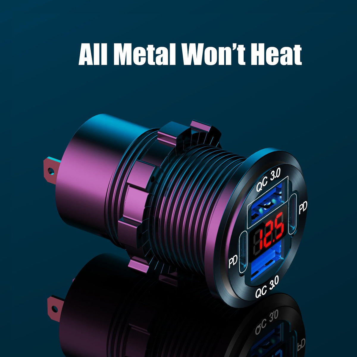 TIANWIDJEW red voltmeter lit on panel benefit: instant battery voltage monitoring