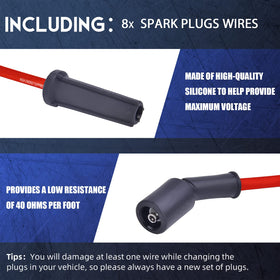 TICANEE wires and plugs layout displaying complete set for plug-and-play replacement convenience