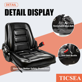TICSEA backrest tilted to show 120° adjustment and posture support benefit
