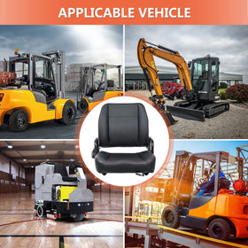 TICSEA seat installed on a forklift demonstrating professional fit