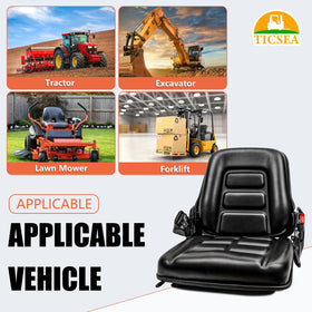 TICSEA seat installed on a tractor demonstrating compatibility benefit