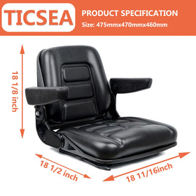 TICSEA back-detail close-up showing stitching and water-resistant PVC for long life