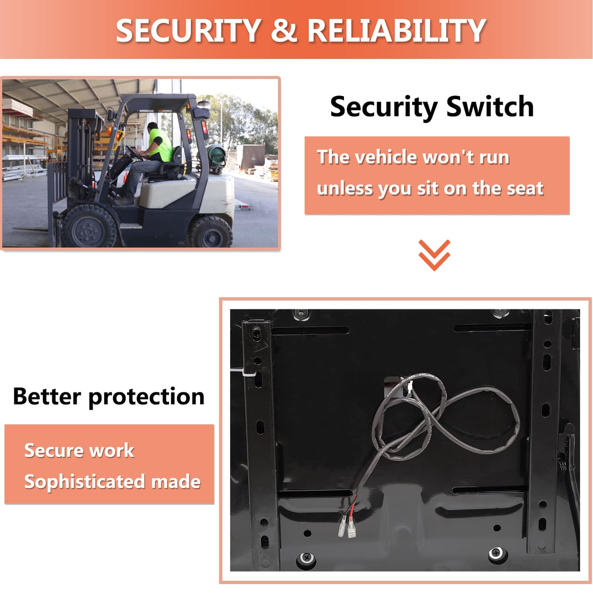 TICSEA close-up of integrated micro switch demonstrating compatibility with safety systems