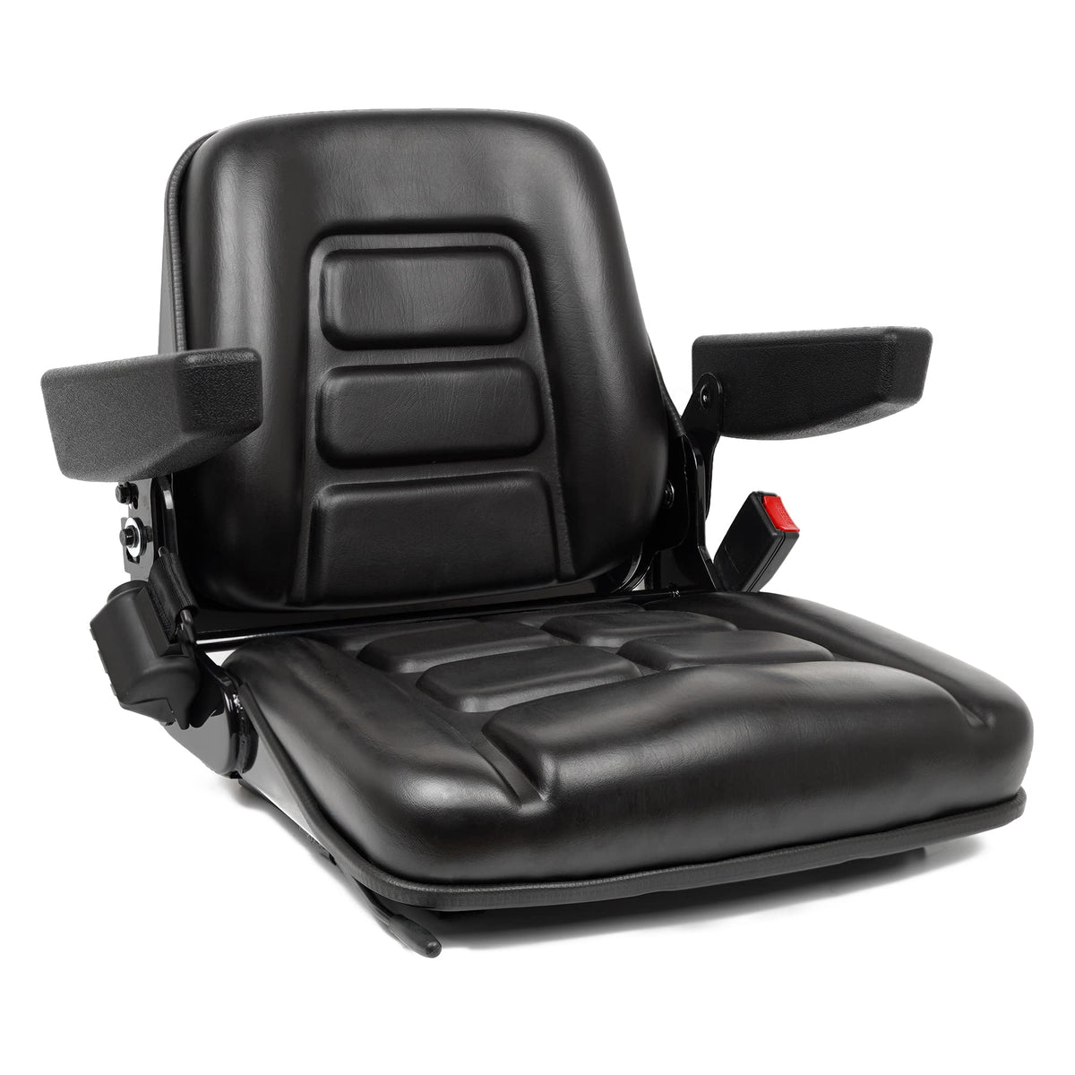 TICSEA front view of replacement forklift seat showing ergonomic shape and durability