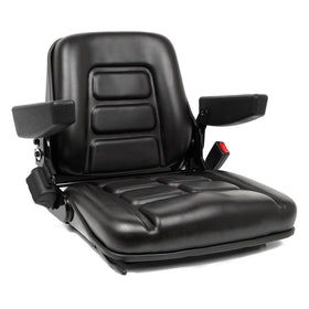 TICSEA front view of replacement forklift seat showing ergonomic shape and durability