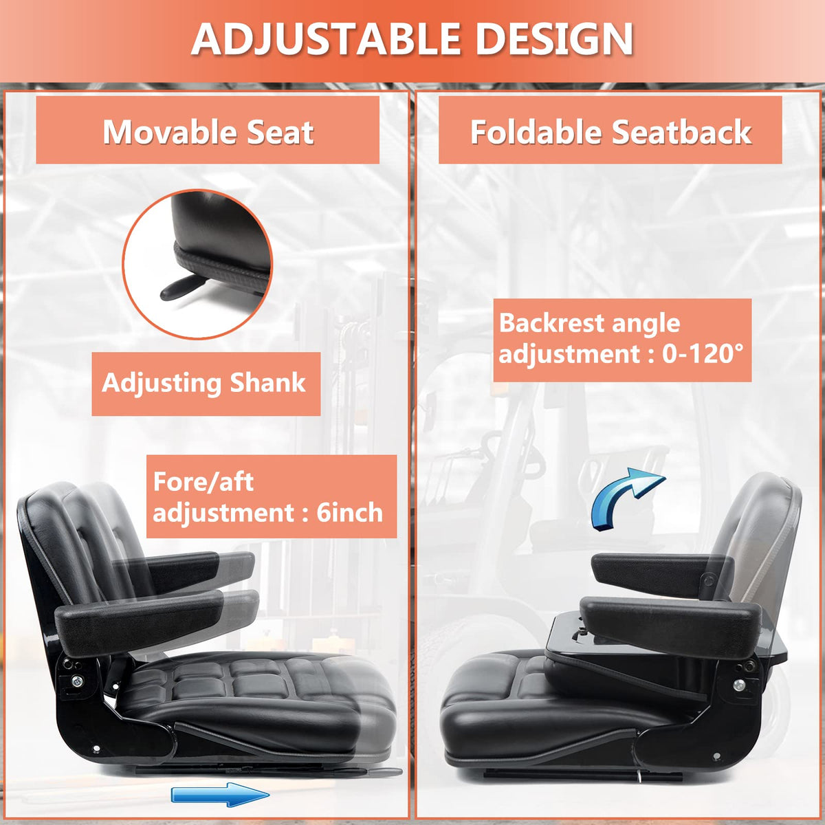 TICSEA side profile with armrest visible highlighting added support and reduced fatigue