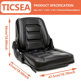 TICSEA side profile illustrating adjustable backrest for comfort