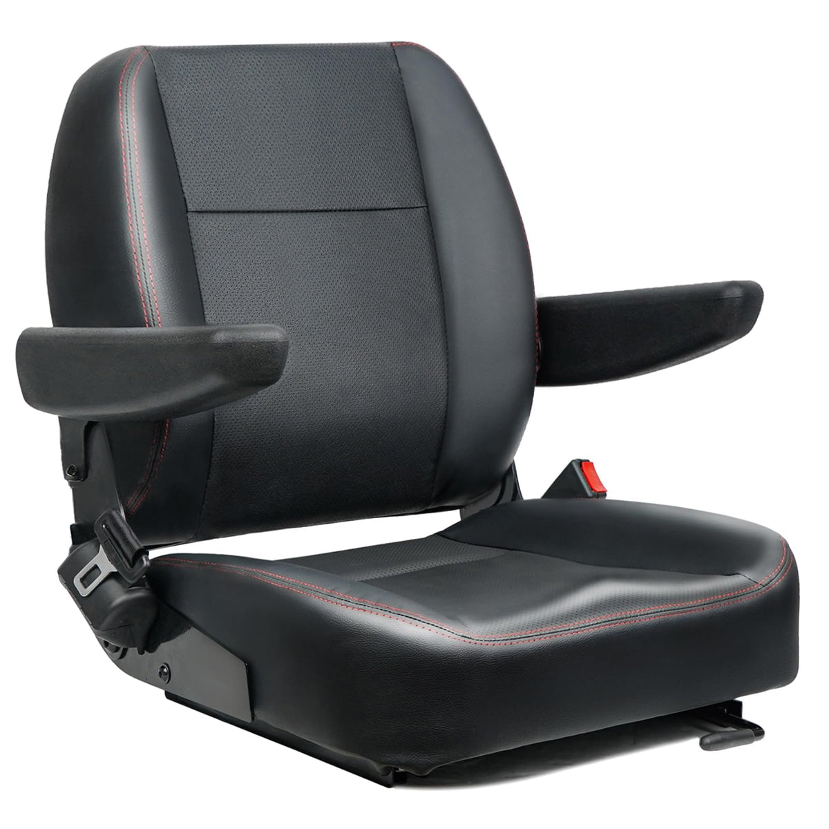 TICSEA front view of seat showing ergonomic contours and comfort