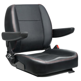 TICSEA front view of seat showing ergonomic contours and comfort