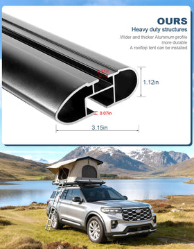 TideFree aluminum profile close-up highlighting durable 2mm thickness for heavy loads