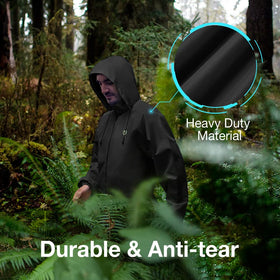 TIDEWE worn hiking in rain, lightweight comfort on trail